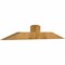 Ekena Millwork Portland Rough Sawn Timber Gable Bracket, Western Red Cedar, 72"W x 12"H x 6"D x 6"F, 4/12 Pitch GBW072X12X0606POR00RWR - alternate 3